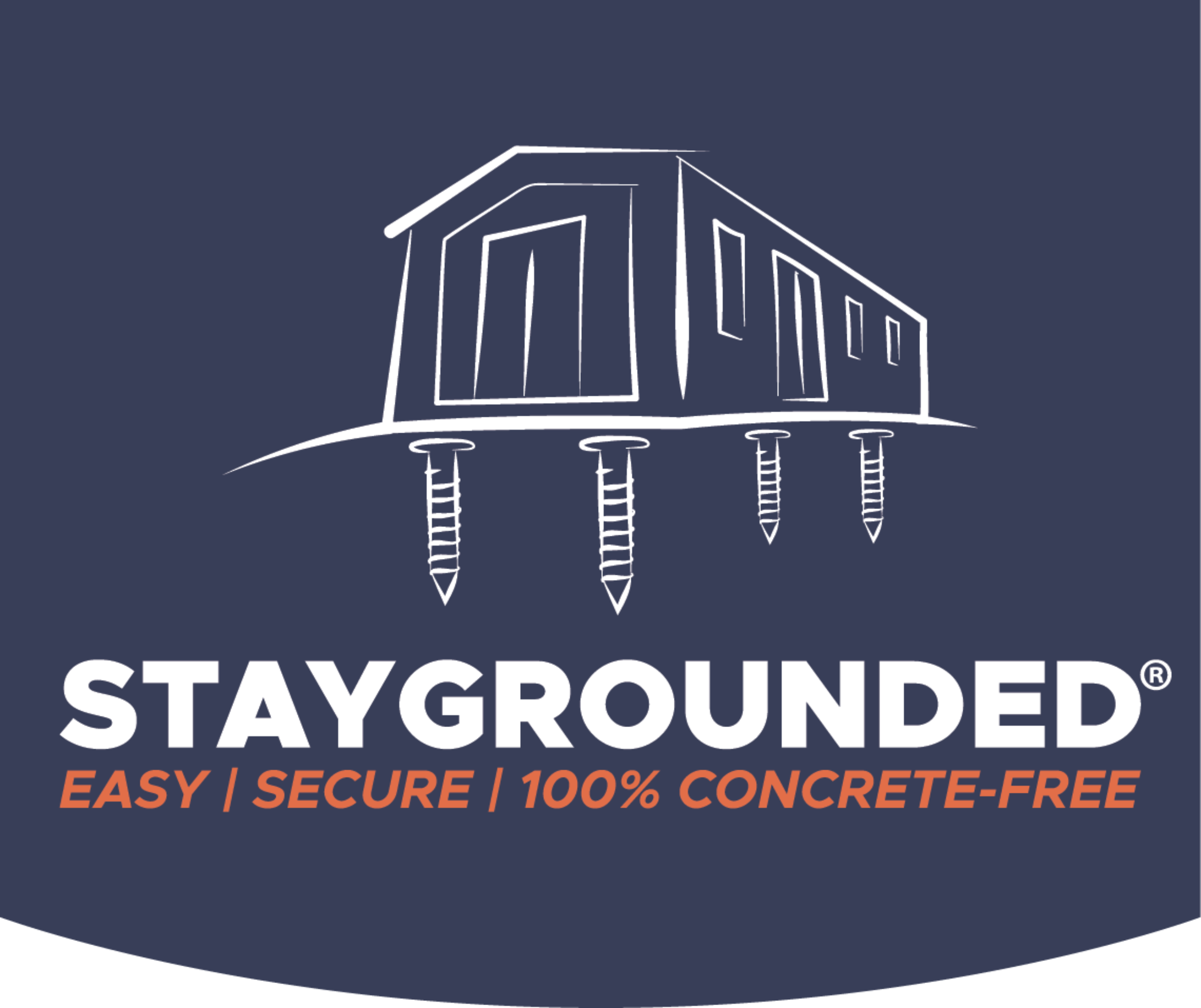 staygrounded logo blue shield